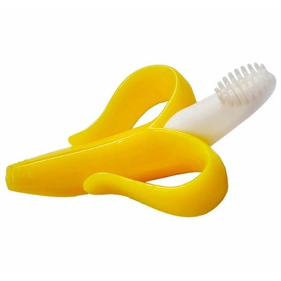 Силиконовая зубная щетка- прорезыватель Банан