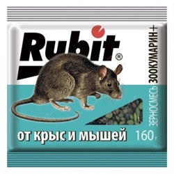 Рубит Зоокумарин + зерновая смесь 160г ЛЕТТО (30)   24985