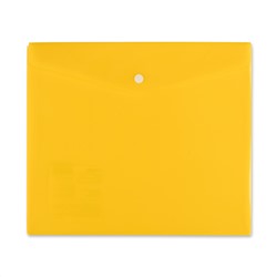Expert Complete. "Premier" Папка-конверт для тетрадей с кнопкой A5+ 180 мкм желтый арт.210409