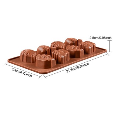 Форма силиконовая для шоколада «Транспорт», 8 ячеек