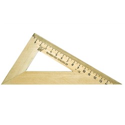 Треугольник деревянный 30*/16см  С139
