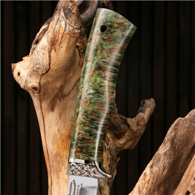 Нож охотничий "Щука" сталь - 95х18, рукоять - стабилизированная корельская береза