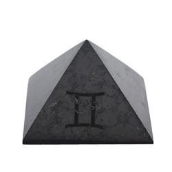 Пирамида из шунгита полированная "Близнец", 50*50мм
