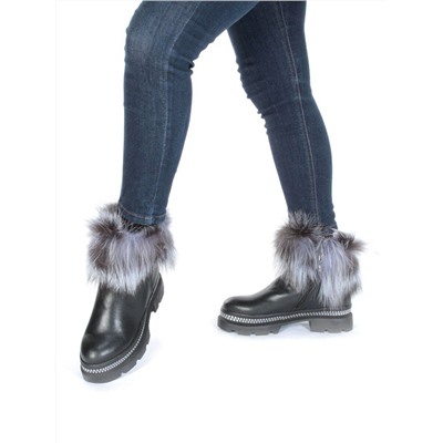 M20-5042 Ботинки зимние женские (натуральная кожа, натуральный мех) размер 37