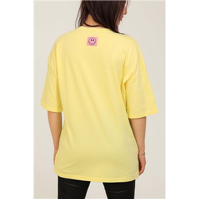 Жёлтая футболка с разрезами 39900