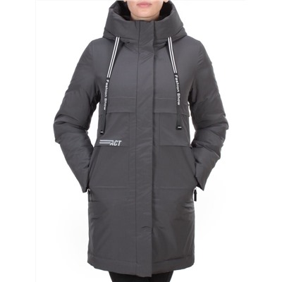 8802 DARK GRAY Пальто зимнее женское CLOUD LAG CAT  (200 гр. холлофайбер) размер M - 44 российский
