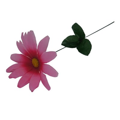 Цветок искусственный Ромашка 40см розовая с темной серединой YL-11-1 (вып.по 10шт.)