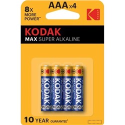 Батарейка  Kodak Max LR03 (мизинчик) BL-4