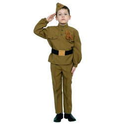 Карнавальный костюм «Солдатик в брюках», детский, р. 28-30, рост 92-110 см