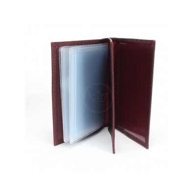 Обложка для авто+паспорт Croco-ВП-103 натуральная кожа бордовый металлик (232)  237572
