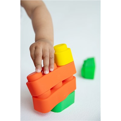 Детская игрушка для ванной "Мягкие кирпичики" Серия «Baby Toys» (5 штук)