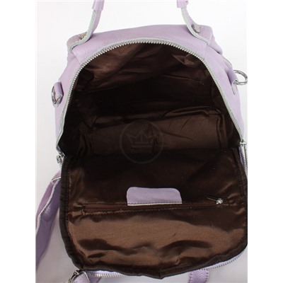 Рюкзак жен натуральная кожа RM-8168,  1 отд,  3внеш,  2внут/карм,  сирень 255216