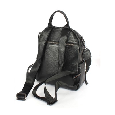 Рюкзак жен натуральная кожа GU 2066-630,  1отд,  3внут+5внеш карм,  черный 254730