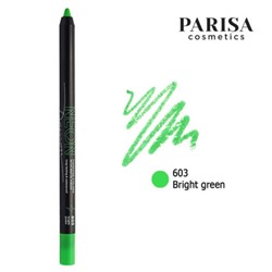 Карандаш д/глаз NEON с матовым покрытием 603 зеленый Parisa
