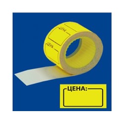 Этикет лента 50*40 Желтая (100/5)