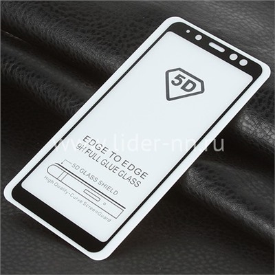 Защитное стекло на экран для Samsung Galaxy A8 2018 SM-A530F 5-10D (ELTRONIC) черное