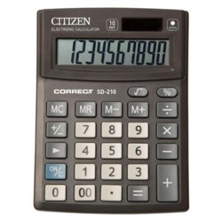 Калькулятор 10 разрядов BusinessLine CMB1001BK 2 питания 138х103х24 мм CITIZEN