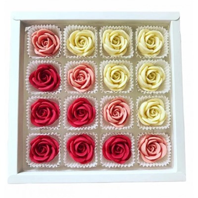 Подарочный набор Розы из шоколада 16 штук