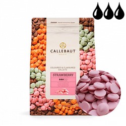 Шоколад Callebaut розовый со вкусом клубники, 2,5 кг