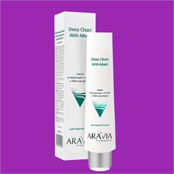 Маска очищающая Aravia Deep Clean AHA-Mask 100 ml с глиной и АНА-кислотами