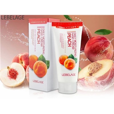 Увлажняющий крем для рук с экстрактом персика - Lebelage Daily Moisturizing Peach Hand Cream