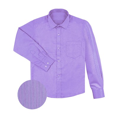 Сиреневая рубашка для мальчика 68132-ПМ18