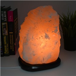 Светильник из гималайской соли "Скала" 150*150*200мм 5-6кг, свечение белое.