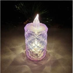 Светодиодная праздничная свеча, цвет: фиолетовый, арт. 917.372