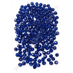 Бусины граненые 6 мм*500 гр (SF-7397) темно-синий №62