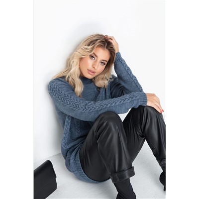 Комфортный женский свитер-туника