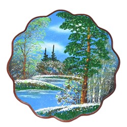 Картина с рисунком из камня весна "ромашка" 31,5*31,5см, 540г