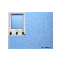 Рулонная штора с текстурой (голубая)