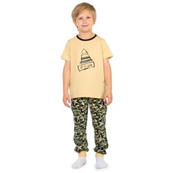 Комплект детский (футболка, брюки) Песочный, КМФ