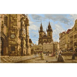Прага Староместская площадь евро- гобеленовая картина