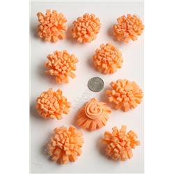 Головки цветов "Хризантема" 5 см (30 шт) SF-2295, персиковый