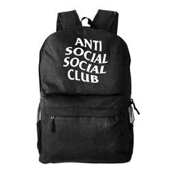 Рюкзак текстильный, молодежный "AntiSocialClub"