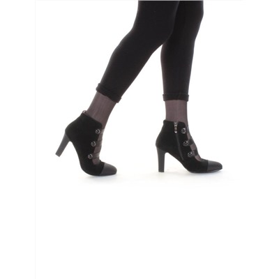 F655-61-2 BLACK Туфли женские (натуральная замша) размер 35