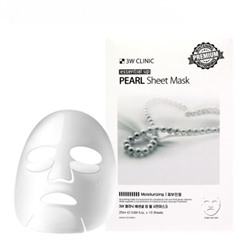 3W CLINIC Маска тканевая д/лица с жемчугом  Essetial Up Pearl Sheet mask 25мл АКЦИЯ! СКИДКА 5%