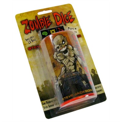 Наст. игра "Zombie Dice" (Unit) (Зомби игра в кости) (англ.язык) арт.SJG131313U