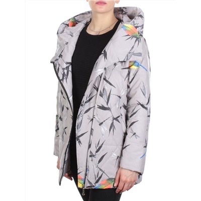 806 GRAY Пальто демисезонное женское (100 гр. синтепон) размер 54