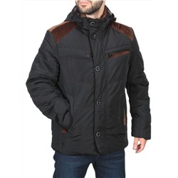 J8270 BLACK Куртка мужская зимняя NEW B BEK (150 гр. холлофайбер) размер 2XL - 52 российский