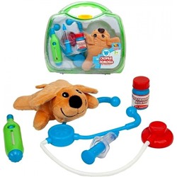 Маленький доктор. Скорая помощь для животных, чемоданчик с плюшевой собакой арт.PT-01242