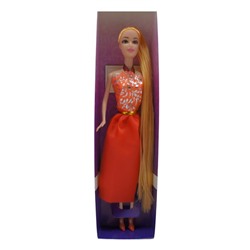 Кукла в сарафане с длинными волосами 32*8см / коробка 9508С