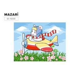 Картина по номерам 30х40 см "ПИЛОТ" живопись с красками и кистью на картоне M-16304 Mazari