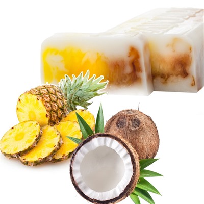 Мыло нарезное Pineapple&coconut (ананас - кокос), 100г