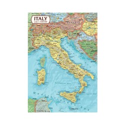 Карта-пазл "Италия" на английском языке (фрагменты по административным округам) 33х23см.