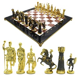 Шахматы подарочные из камня и бронзы "Римские", 400*400мм