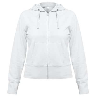 Толстовка женская Hooded Full Zip белая