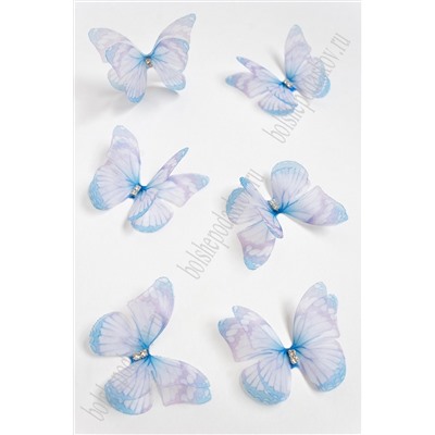 Бабочки шифоновые средние 4,5 см (10 шт) SF-4483, №8