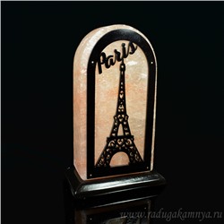 Солевая лампа из гималайской соли прямоугольник"Париж" 110*80*210мм 2-3кг, свечение белое.